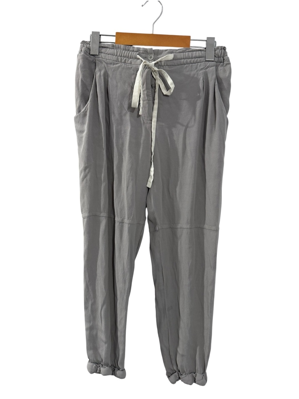 Aritzia Wilfred Grey Drawstring Cuffed Tapered Pants M
